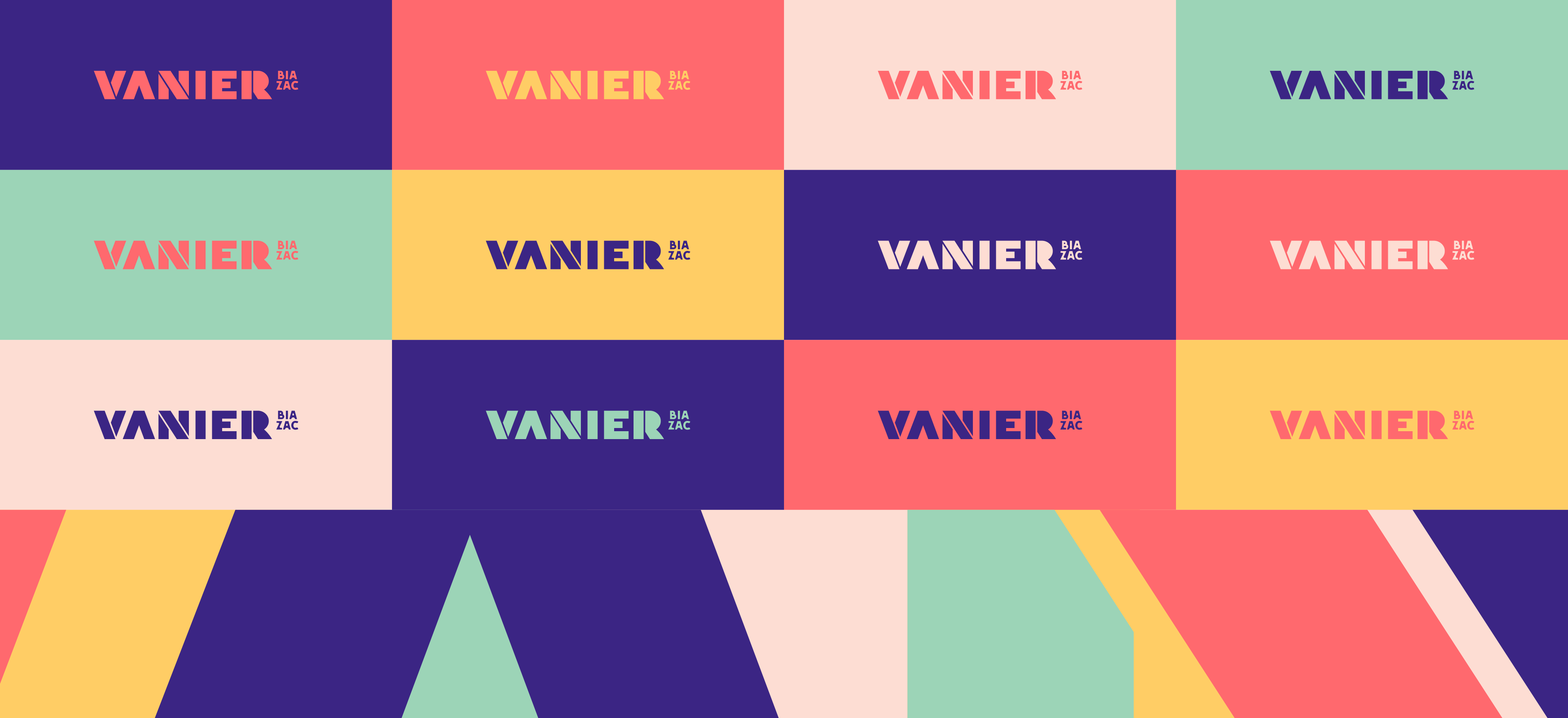 Versions du logo de ZAC Vanier