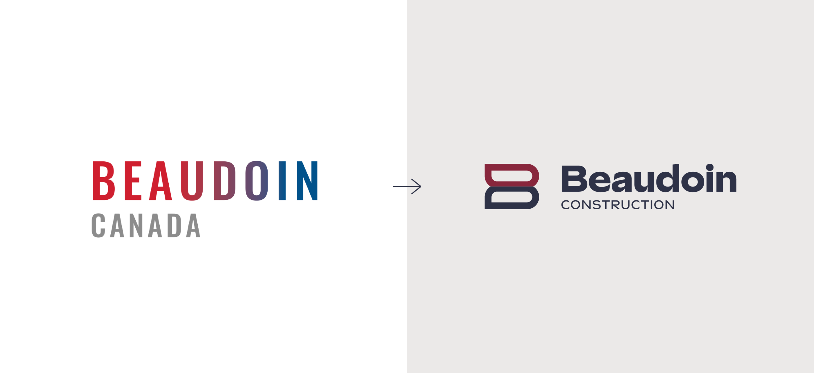 Comparaison de l'ancien et du nouveau logo