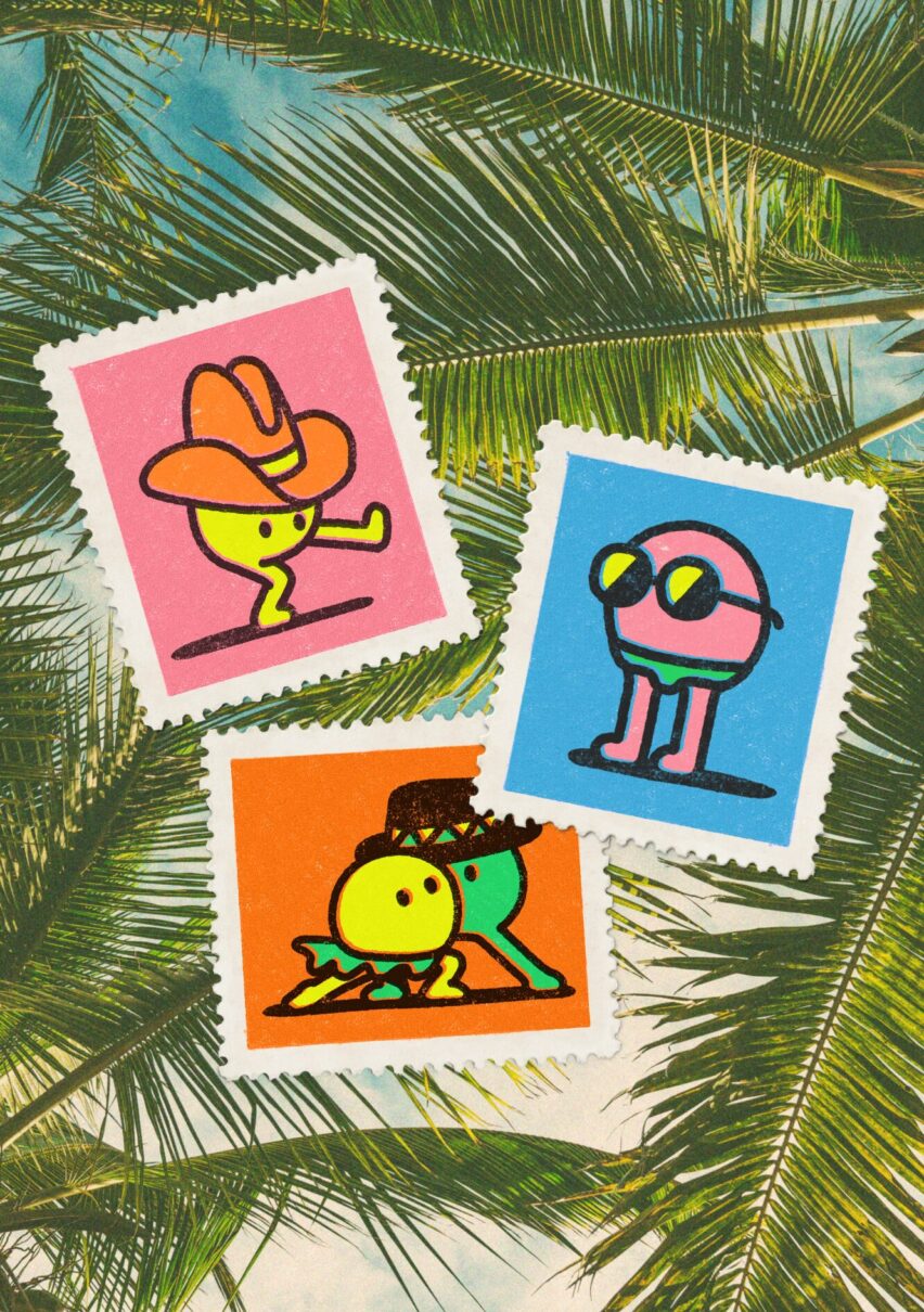 Les timbres : Éléments graphiques de l'identité du festival