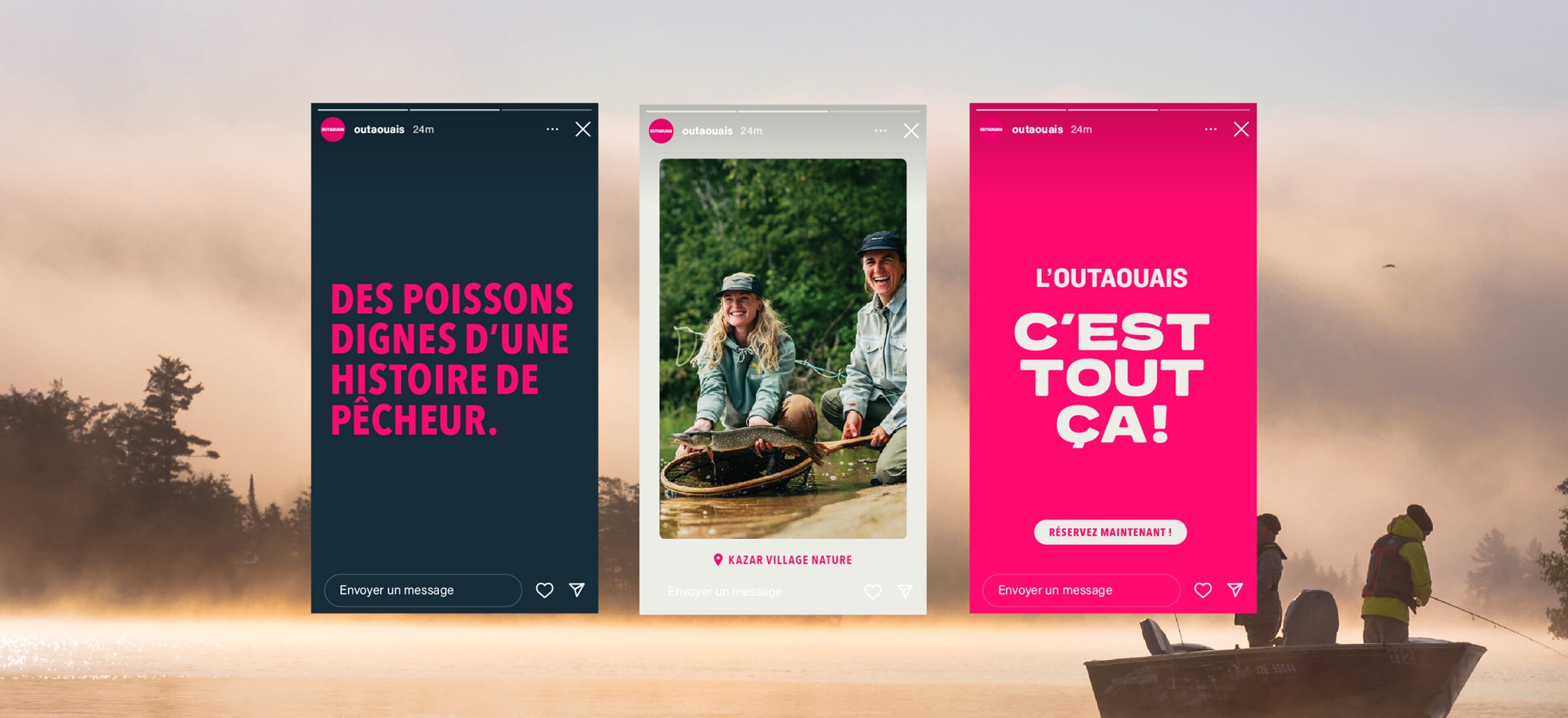 Tourisme Outaouais l'Outaouais c'est tout ça stories instagram