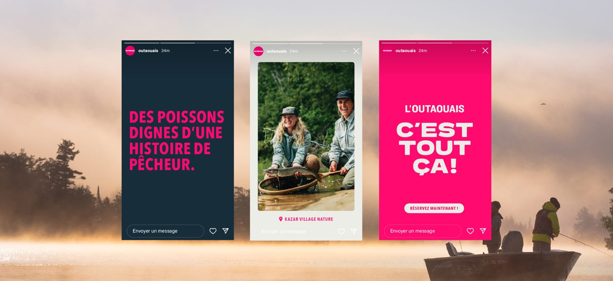 Tourisme Outaouais l'Outaouais c'est tout ça stories instagram